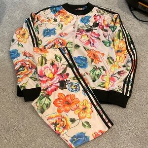 Adidas Women's Multicolor Floral Bomber Jacket